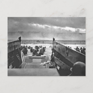 Normandie Invasion på D-dagen - 1944 Vykort