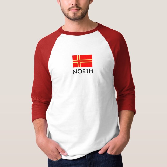 Normandie NORR Sanktt-Olaf T Shirt (Framsida)