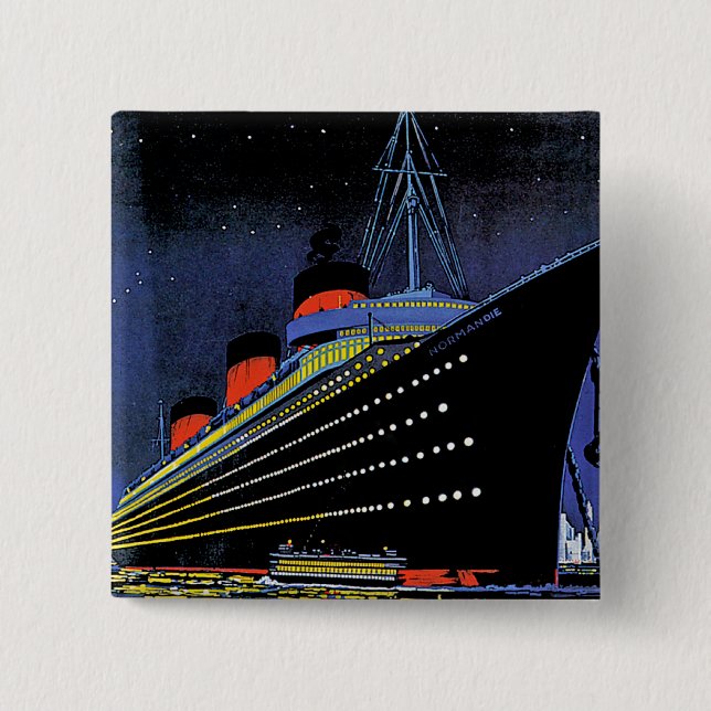Normandie på natten knapp (Framsida)