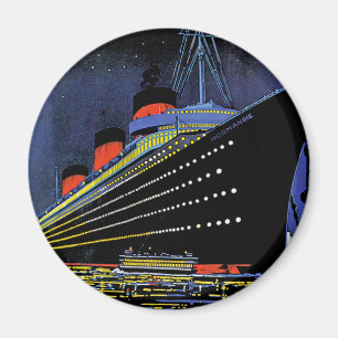 Normandie på natten magnet