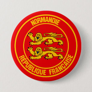 Normandie rundaEmblem Knapp