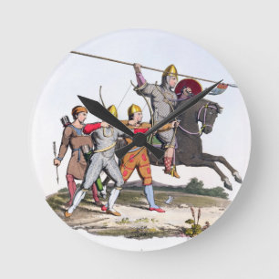 Normandisk riddare och bågskyttar, 1066, från 'd rund klocka