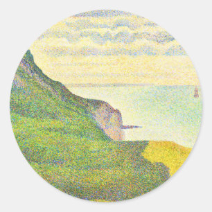 Normandy av Georges Seurat Runt Klistermärke