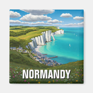Normandy Frankrike Travel Magnet