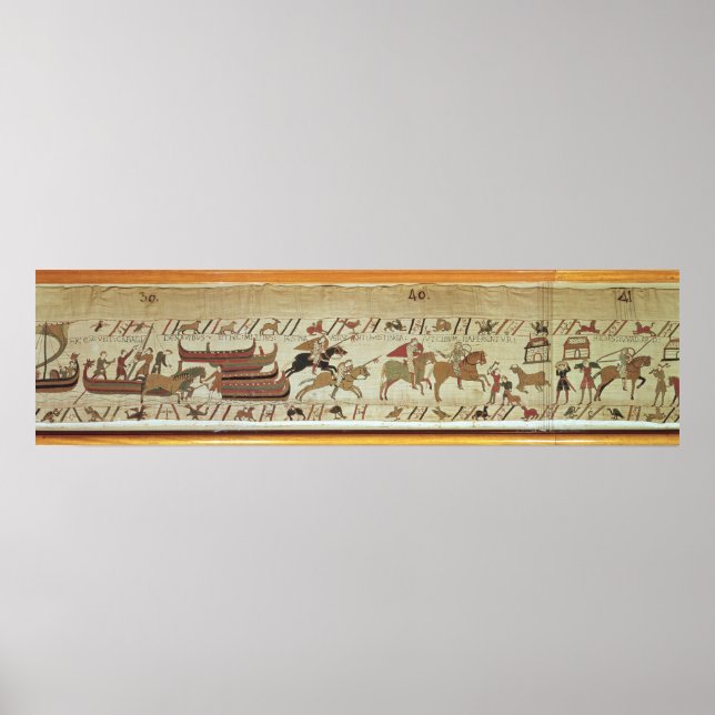 Normans landstigning på Pevensey och knivarna Poster (Framsidan)