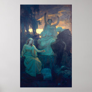 Nornorna av Alois Delug Poster