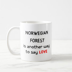Nornorska skogshejet kärlek mugg