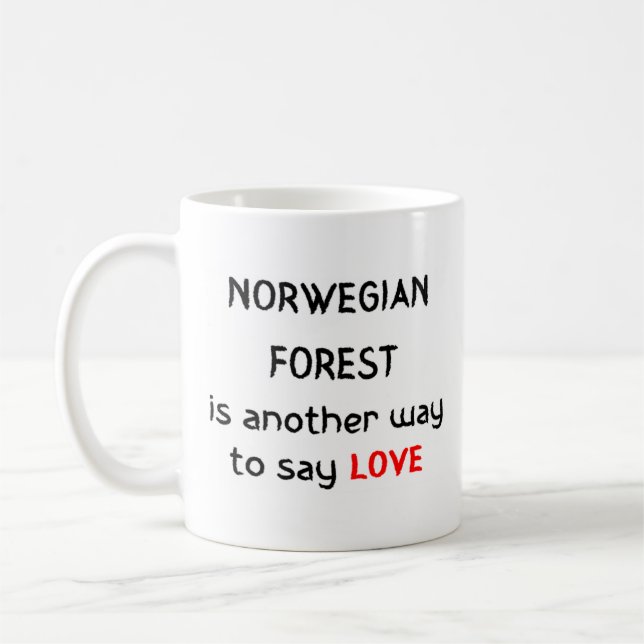 Nornorska skogshejet kärlek mugg (Vänster)