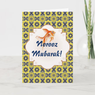 Norooz Mubarak Khatam fisk Helgkort