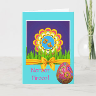 Norooz Pirooz Persian Gott nytt år Sabzeh Egg Kort