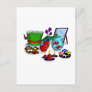 Noroz Tecknad Vykort