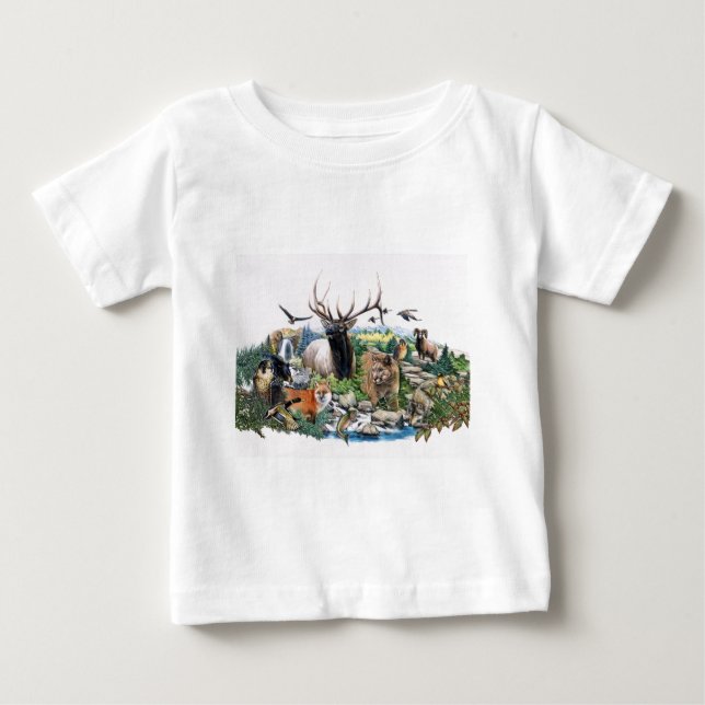 Norr - amerikandjurliv t-shirt (Framsida)