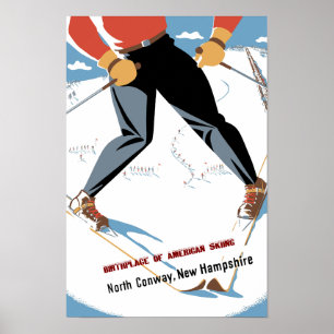 Norr Conway, New Hampshire reser affischen Poster