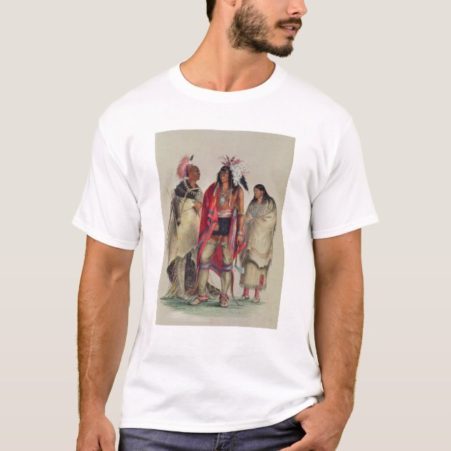 Norr - indianer, c.1832 t-shirt (Framsida)