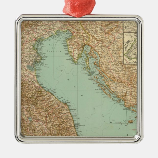 Norr italien 2426 julgransprydnad metall (Framsidan)