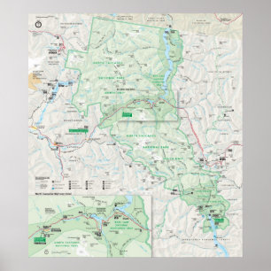 Norr kaskadnationalpark poster