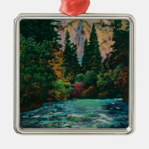 Norr kupol och Merced flod från lyckliga Isles Julgransprydnad Metall