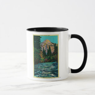 Norr kupol och Merced flod från lyckliga Isles Mugg