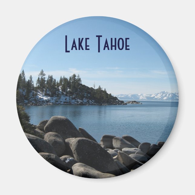 Norr kust Lake Tahoe, sluttningby, Nevada Magnet (Framsidan)
