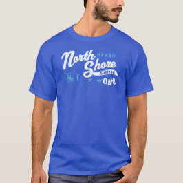 Norr kust, Oahu, Hawaii som surfar USA Tee Shirt