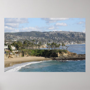 Norr Laguna strand Kalifornien Poster