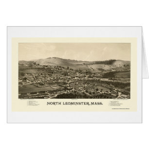 Norr Leominster, panorama- karta för MORSOR - 188 Hälsningskort
