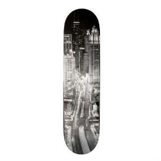 Norr Michigan aveny i Chicago efter vinter Skateboard Bräda 20 Cm