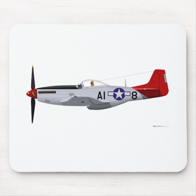 Norr - MustangTuskegee för amerikan P-51D Airmen Musmatta (Framsidan)