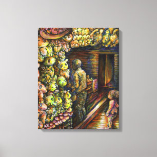 Norr om cirkusen canvastryck