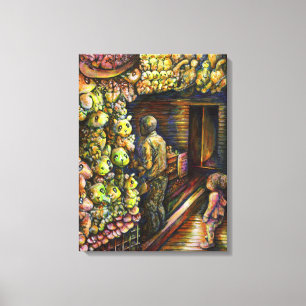 Norr om cirkusen canvastryck