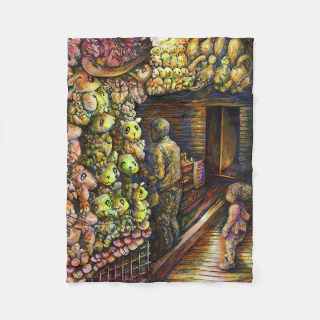 Norr om cirkusen fleecefilt (Framsidan)