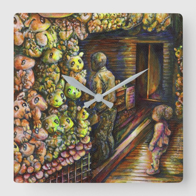 Norr om cirkusen fyrkantig klocka (Framsida)