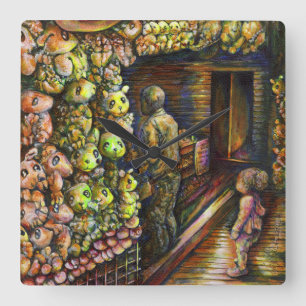 Norr om cirkusen fyrkantig klocka