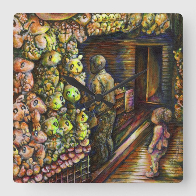 Norr om cirkusen fyrkantig klocka (Framsida)