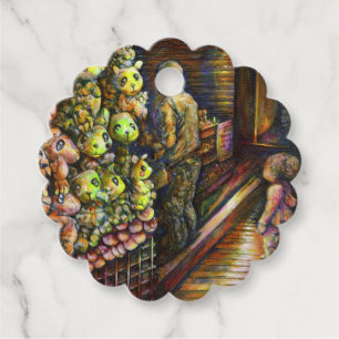 Norr om cirkusen gåvor etiketter