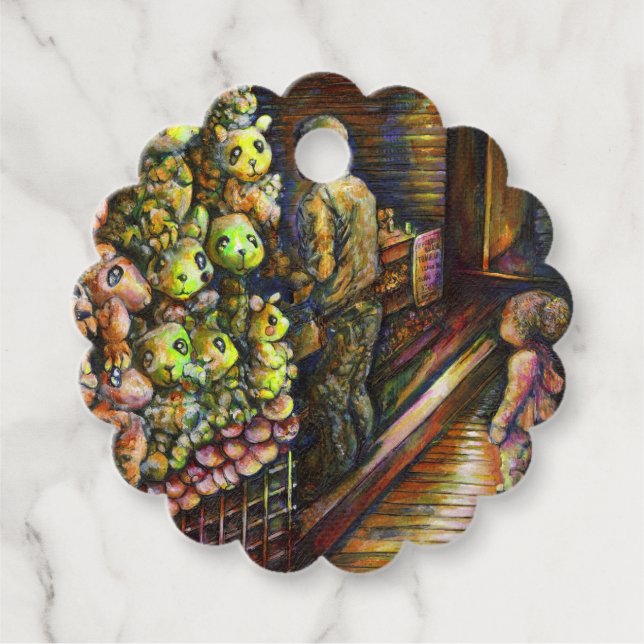 Norr om cirkusen gåvor etiketter (Framsida)