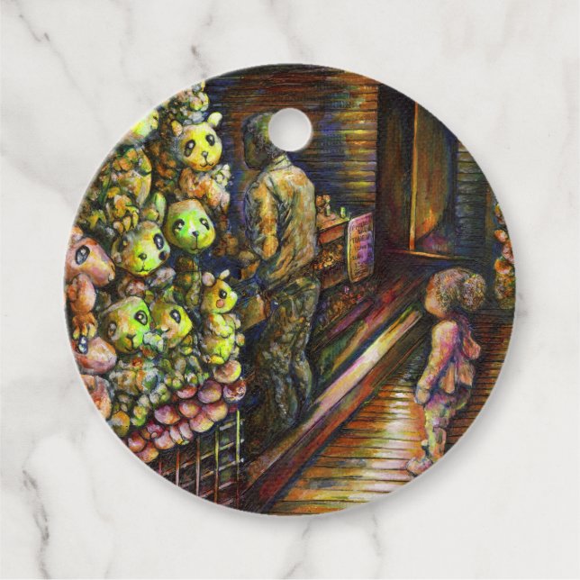 Norr om cirkusen gåvor etiketter (Framsida)