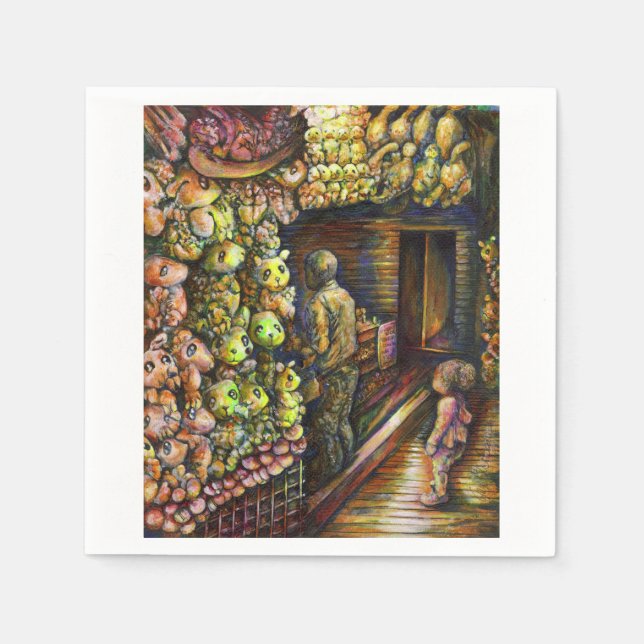 Norr om cirkusen pappersservett (Framsidan)