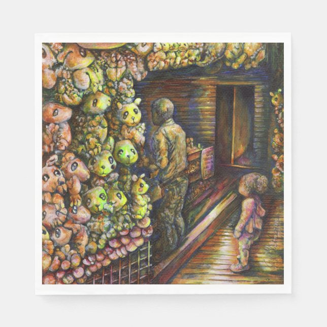 Norr om cirkusen pappersservett (Framsidan)