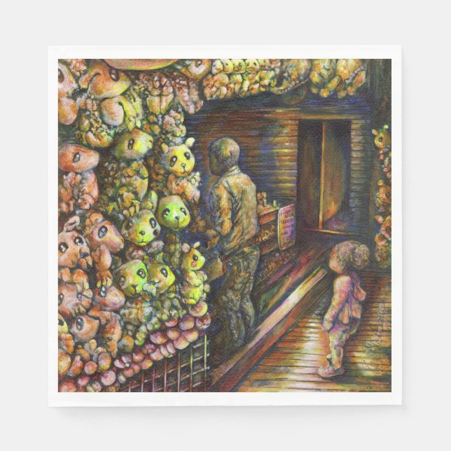 Norr om cirkusen pappersservett (Framsidan)