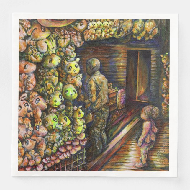 Norr om cirkusen pappersservett (Framsida)