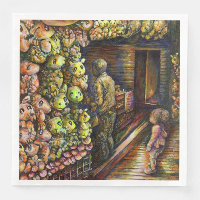 Norr om cirkusen pappersservett (Framsida)