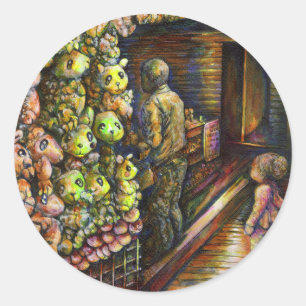 Norr om cirkusen runt klistermärke