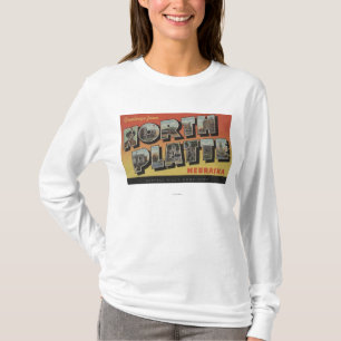 Norr Platte, Nebraska - stora brevplatser Tee Shirt