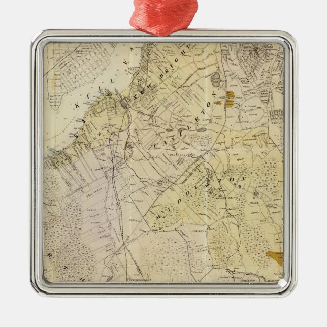 Norr Staten ö Julgransprydnad Metall (Framsidan)