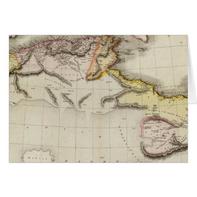 Norra Afrikan 2 Hälsningskort (Framsidan Horizontal)