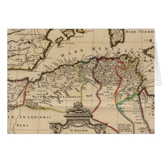 Norra Afrikan 3 Hälsningskort (Framsidan Horizontal)