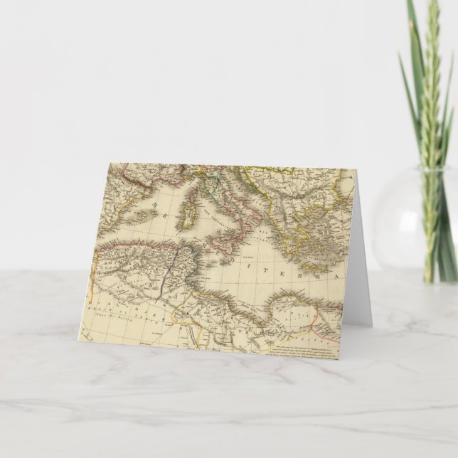 Norra Afrikan, Medelhavet Helgkort (Framsida)