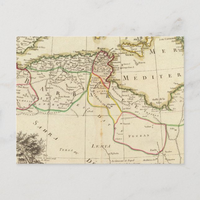 Norra Afrikan Vykort (Framsida)