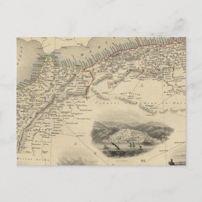 Norra Afrikan Vykort (Framsida)